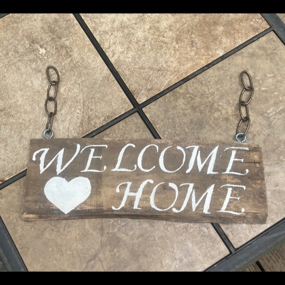 Rustic Welcome Home Wooden Sign - Picture 2 of 7